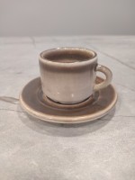 Чашка di caffe espresso с блюдцем MARRONE REATTIVO серия 2